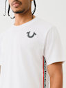 TRUE RELIGION CONTRAST TAPING TEE