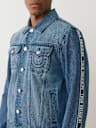 LOGO TAPING DENIM JACKET