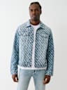 ALLOVER LOGO DENIM JACKET