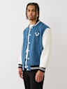 BUDDHA DENIM VARSITY JACKET