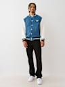 BUDDHA DENIM VARSITY JACKET