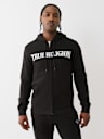 SUDADERA CON CAPUCHA, CIERRE Y LOGOTIPO ESTAMPADO EN RELIEVE