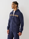 PUFF PRINT LOGO ZIP HOODIE