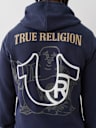 PUFF PRINT LOGO ZIP HOODIE