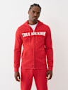 PUFF PRINT LOGO ZIP HOODIE