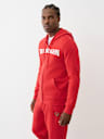 PUFF PRINT LOGO ZIP HOODIE