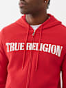 PUFF PRINT LOGO ZIP HOODIE