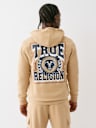 STUDDED RETRO LOGO ZIP HOODIE