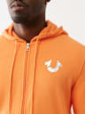 METALLIC BUDDHA ZIP HOODIE