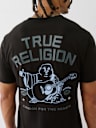 CAMISETA CON LOGOTIPO DE TRUE RELIGION APILADO