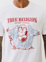 CAMISETA DE MEZCLILLA CON APLIQUE DE HERRADURA