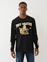 METALLIC BUDDHA LONG SLEEVE TEE