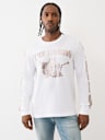 METALLIC BUDDHA LONG SLEEVE TEE