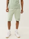 SILICONE LOGO TAPING SWEAT SHORT