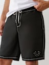 STITCHED HORSESHOE BOARD SHORTS 9”