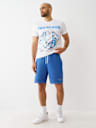 STITCHED HORSESHOE BOARD SHORTS 9”