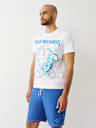 REGISTERED HORSESHOE METALLIC BUDDHA TEE