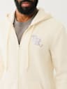 METALLIC LOGO ZIP HOODIE