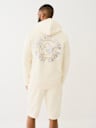 METALLIC LOGO ZIP HOODIE