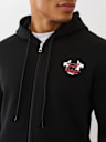 OVERLAY LOGO ZIP HOODIE