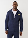 OVERLAY LOGO ZIP HOODIE