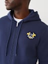 OVERLAY LOGO ZIP HOODIE