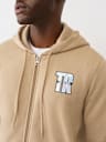 IRIDESCENT LOGO ZIP HOODIE