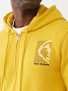 SUDADERA CON CAPUCHA Y CIERRE CON RECUADRO DE BUDDHA