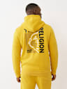 SUDADERA CON CAPUCHA Y CIERRE CON RECUADRO DE BUDDHA