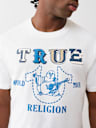 BLOCKED LETTERING BUDDDHA TEE