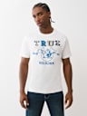 BLOCKED LETTERING BUDDDHA TEE