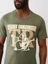 BUDDHA LOGO OVERLAY GRAPHIC TEE