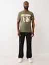 BUDDHA LOGO OVERLAY GRAPHIC TEE