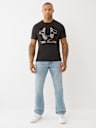 TWO TONE STUD TEE