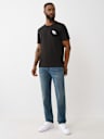 FLOCKED LOGO TEE