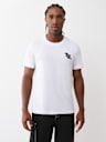 FLOCKED LOGO TEE