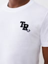 FLOCKED LOGO TEE