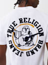FLOCKED LOGO TEE