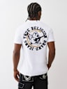 FLOCKED LOGO TEE