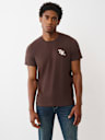 FLOCKED LOGO TEE
