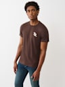 FLOCKED LOGO TEE