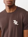 FLOCKED LOGO TEE