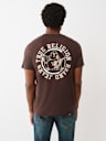 FLOCKED LOGO TEE