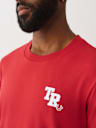 FLOCKED LOGO TEE