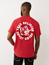 FLOCKED LOGO TEE