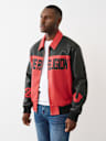 COLOR BLOCKED LOGO RACING JACKET