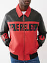 COLOR BLOCKED LOGO RACING JACKET