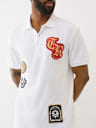 RELAXED PATCH POLO SHIRT