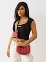 LOGO STRAP HOBO BAG