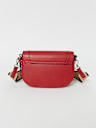 STITCHED HORSESHOE FLAP CROSSBODY BAG